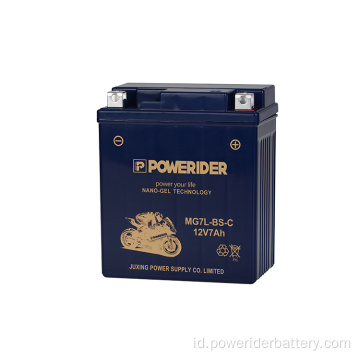 12V 7AH YTX7L-BS Nano-Gel Tech Motor Starter Baterai